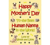 from The Dog Mothers Day Card (Yellow, Human Nanna)