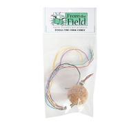 From The Field | Stella The Cork Comet Cat Toy | Natural Cork Ball with Hemp Rainbow Twines | Biodegradable, USA-Made, Safe for Kittens & Cats | Colorful Eco Cat Toy for Active Play