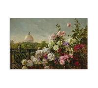 From The Terrace by Abbott Fuller Graves Impressionism Art Print Canvas Poster Bedroom Decor Landscape Office Room Decor Gift 20x30inch(50x75cm)