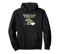 From The Treestand To The Bleachers Sports Hunting Dad Pullover Hoodie
