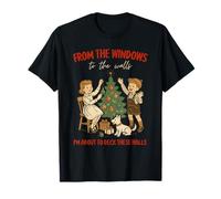 from The Windows to Walls Deck These Halls Christmas T-Shirt