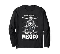 from Tip to Toe Viva La Mexico Lucha Long Sleeve T-Shirt