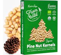 FROM WILD Fresh Organic Cedar Nuts 200g - Siberian Cedar Nuts for Pesto, Raw Nuts, Gluten Free, GMO Free, Peeled Pine Nuts Grown in Europe