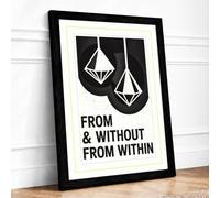 From Within and Without Minimalist Framed Wall Art Print A2 (59.4×42cm)