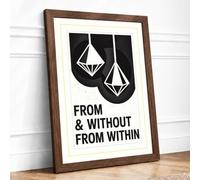 From Within and Without Minimalist Framed Wall Art Print A3 (42×29.7cm)