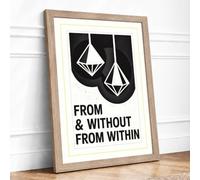 From Within and Without Minimalist Framed Wall Art Print A3 (42×29.7cm)