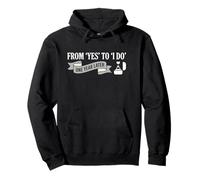 From Yes to I Do One Year Later Recently Wed Celebration Pullover Hoodie