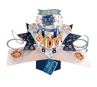 From Your Daughter Robot Daddy Pop Up Card Father's Day, Birthday, Any Occasion POP008F32
