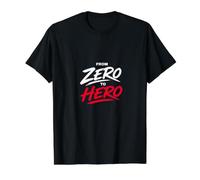 from Zero to Hero Value Graphic T-Shirt, Men, Black, S