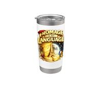 Fromage is My Language Cheesemaker Cheese Making Gift Stainless Steel Insulated Tumbler