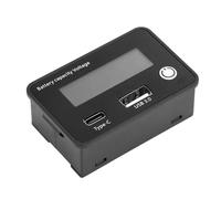 FROMCEO 1. 18W QC3.0 Solar Battery Monitor with Memory Function for LiFePO4/Lithium Acid Car Batteries Solar Car Battery Health Monitor