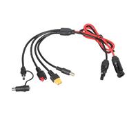 FROMCEO 1M Solar Panel Adapter Cable with 5 Connectors DC7909 DC5521 for Reliabled Power Transmission Solar Device Cable