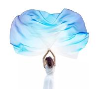 FROMCEO 2Pcs Semicircle Worship Wing Flags Praise Dance Flags With Scalable Rods For Dance Banners Easy To Use Semicircle Wing Double Accessories