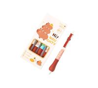 FROMCEO 4 Piece Animal Patterned Gel Pen Collection 0.5mm Retractable Tip Ergonomic Clicks Mechanism Smooth Writing Quick Dry Gel Pens