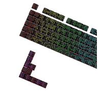 FROMCEO 97 Keys Side Print Shining Through Keycaps for Mechanical Keyboards Durability Construction and Comfortable Texture Backlit Keyboard Keycaps