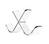 FROMCEO Acrylic Clear Hockey Puck Display Stand Hockey Puck And Collectibles Display Case 3 Slots Holder Hockey Puck Holder