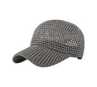 FROMCEO Breathable Crocheted Baseball Cap Quick Dry Lightweight Sun Hat Adjustable Unisex Protective Hiking Cycling Headwear