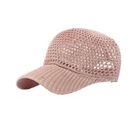 FROMCEO Breathable Crocheted Baseball Cap Quick Dry Lightweight Sun Hat Adjustable Unisex Protective Hiking Cycling Headwear