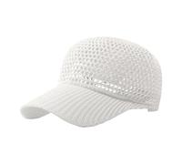 FROMCEO Breathable Crocheted Baseball Cap Quick Dry Lightweight Sun Hat Adjustable Unisex Protective Hiking Cycling Headwear