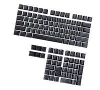 FROMCEO Carbon Like Texture Side Print Translucent Keycaps Original Height for Mechanical Keyboards Side Printed Keycaps