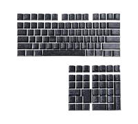 FROMCEO Carbon Like Texture Side Print Translucent Keycaps Original Height for Mechanical Keyboards Side Printed Keycaps