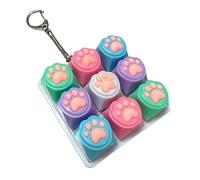 FROMCEO Cartoon Keycaps Switches Tester with Feedbacks for Focus Training Travel Portable Keychain Clicky Keycaps