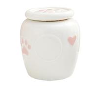 FROMCEO Ceramics Pet Urn Dog Ashes Memorial Keepsakes Pet Coffins Boxes Suitable for Home or Garden Display Small Ceramics Pet Ashes Sealing Box