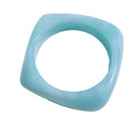 FROMCEO Eye Catching Thick Resin Colorful Geometric Square Wristband Modern Bangle Elegant Jewelry Her Irregular Geometric Resin Bracelets