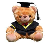 FROMCEO Graduation Theme Bear Soft Plush Toy With Degree Hat Robe Customizable Student Graduation Ceremony Kindergarten Bear