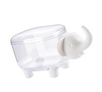 FROMCEO Hygienic Cotton Swab Holder With Protective Cover Clear Visibility Storage Solution For Home Clinic Use Hygienic Cotton Swab Container With Cover