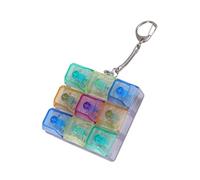 FROMCEO Keyboards Squirm Keychain Clear Switches Tester with Bright Lighting & Interchangeable Switches for Gamers Brightened Change Tester