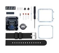FROMCEO LED Digital Tube Display Electronic Watch Assembly Kits Craft Wrist Clock with Silicone Metal Parts Not Battery Watch Band Components