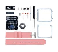 FROMCEO LED Digital Tube Display Electronic Watch Assembly Kits Craft Wrist Clock with Silicone Metal Parts Not Battery Watch Band Components