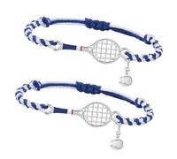 FROMCEO Lightweight Adjustable Tennis Wrist Strap Vibrant Blue Woven Rope Perfect for Sports and Everyday Use Tennis Ball Hand Strap