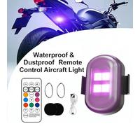FROMCEO Motorcycle LED Flashing Warning Lights High Visibility ABS Waterproof Flashing Light for Riding Day & Night Bike Safe Light Wide Corner Bike Warning Lamp