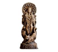 FROMCEO Norses God Statues Vikinges Mythology Figurines Scandinavian Pantheons Ornament Art For Home Office Decorations Odin/thors/loki/freyja Statue