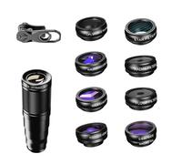 FROMCEO Phone Lens Set Wide Angles Macro Lens 22X Telephoto Fisheye For Phone 16 15 14 13 Camera Professional Smartphone Photography Set