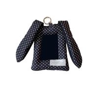 FROMCEO Plush Lagomorph Ear Card Sleeve 3Inch Photo Protector Case Decorative Keychain Accessory for Student Bag Charm Stylish Point Bag