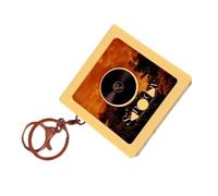 FROMCEO Portable Turntables Player Keychain Music Box Pendants For Collectors Retro Enthusiasts Vibrantly Color Durability Build