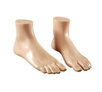 FROMCEO Set of 2 Female Foot Replicas PVC Construction Foot Mannequin Anatomy Training Tool Suitable for Shoe Marketing Simulation Replicas