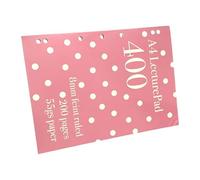 FROMCEO Smooth Writing Lined Notebook Colorful Polkas Dot Thin Scribbling Pad for Environmentally Sustainable Paper Sources Colorful Dot Pattern Lined Hardcover Pad for Creative Inspiration