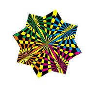 FROMCEO Striking Visual Art Toy 34 Inch Diagonal Juggling Fabric for Performers and Enthusiasts Dance Stream Accessories