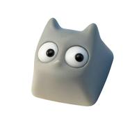FROMCEO Surprised Kitten Resin Decorative Keycap for Mechanical Keyboard Gaming Typing Accessories Gaming Keyboard Keycap