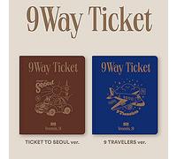 FROMIS_9 - FROMIS_9 [9 WAY TICKET] 2nd Single Album [ TICKET TO SEOUL / 9 TRAVELERS ] 2VER FULL SET. 2 CD+2 Photo Book(each 80p)+4 Photo Card+2 ID Card+2 Post Card K-POP SEALED+TRACKING CODE