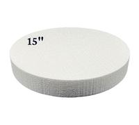 FromJennWithLove 15x2 Inch Cake Dummy - Styrofoam Dummy Cake for Creative Bakers, Durable & Strong Cake Dummy for Icing Practice and Fondant Placement, Ideal for Professional and Beginner Bakers
