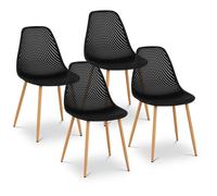 Fromm & Starck Chair - set of 4 - up to 150 kg - seat 46 x 51,5 cm - black STAR_SEAT_05