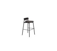 Fromme Bois H75 Bar Stool Fabric Black