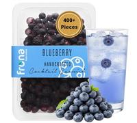 Frona Dried Blueberry Pieces - 400+ Pieces, 100% Natural Berry Cocktail Garnish, 100g Pack, for Blueberry Martini, Gin & Tonic, Vodka Spritz, Muffins and Cakes, Premium Eco-Friendly Vegan Botanicals
