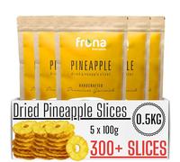 Frona Dried Pineapple Slices - 300+ Slices, 100% Natural Cocktail Garnish, 500 g Case, Cider Drinks, Whiskey Highballs, Apple Pie, Desserts, Autumn Hampers Premium Eco-Friendly Vegan Botanicals