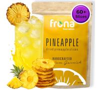 Frona Dried Pineapple Slices - 60+ Slices, 100% Natural Cocktail Garnish, 100g Pack, Cider Drinks, Whiskey Highballs, Apple Pie, Desserts, Autumn Hampers Premium Eco-Friendly Vegan Botanicals